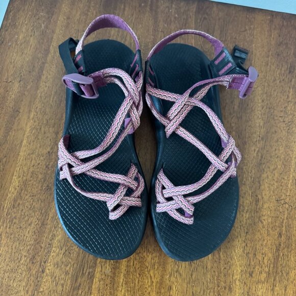 Chaco ZX/2 Sport Sandals in Pink Wave Print - Picture 7 of 10